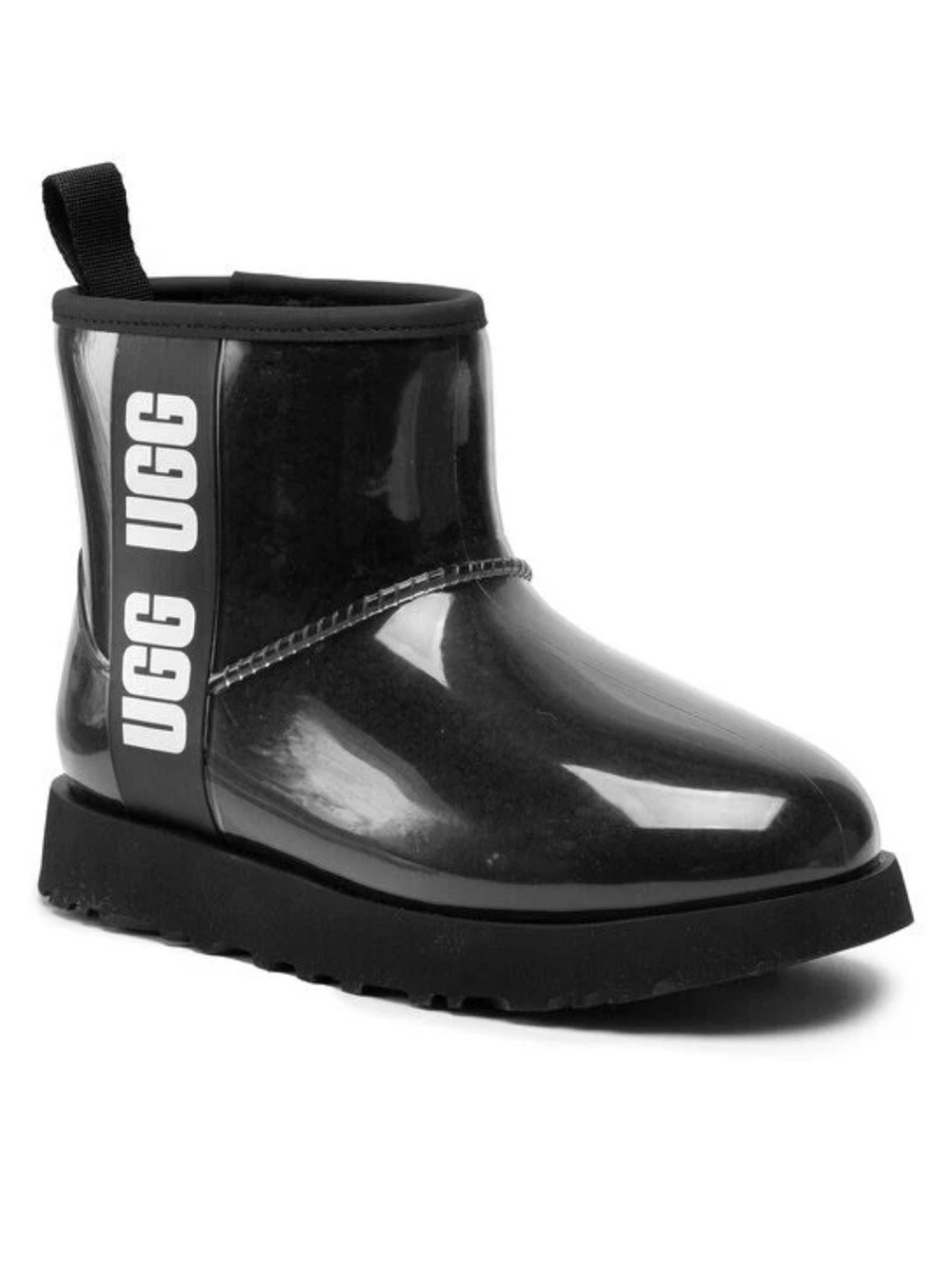 UGG Classic Black Clear Short Waterproof Boot